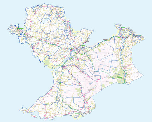 Map Dalgylch Cyflenwi
